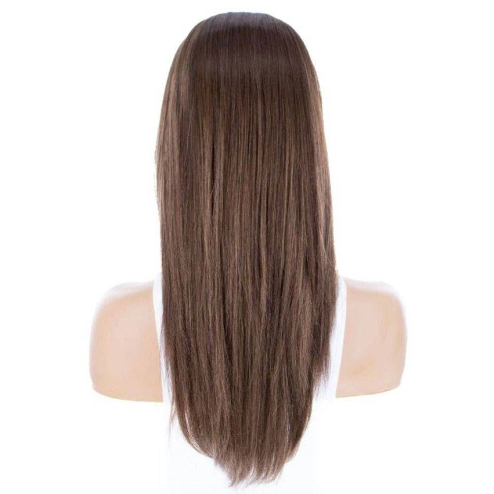 22" Ponytail Silk Part Wig Medium Brown Babylight