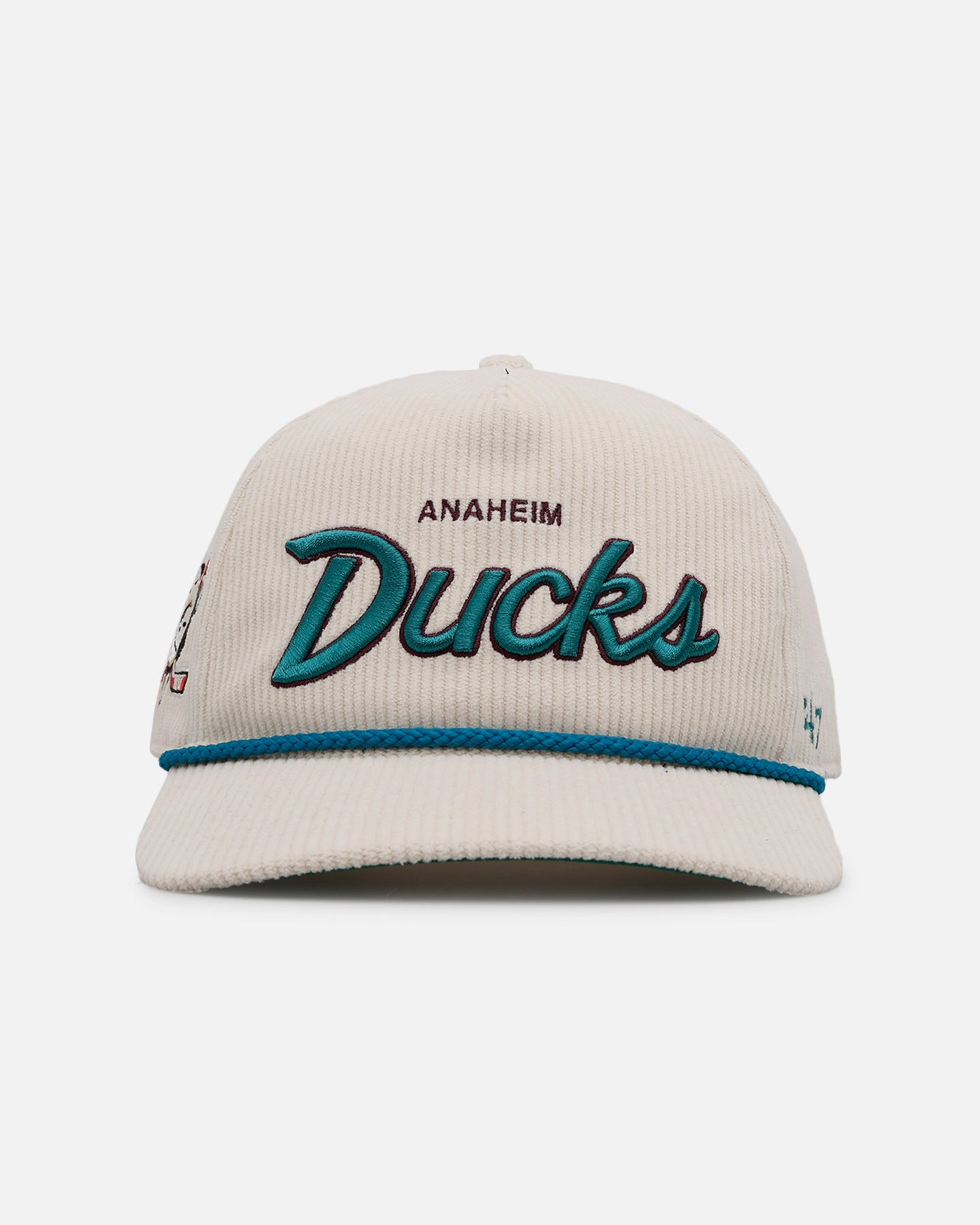 47 Brand Anaheim Ducks 'Natural Script' Premium Hitch Corduroy Snapback Natural