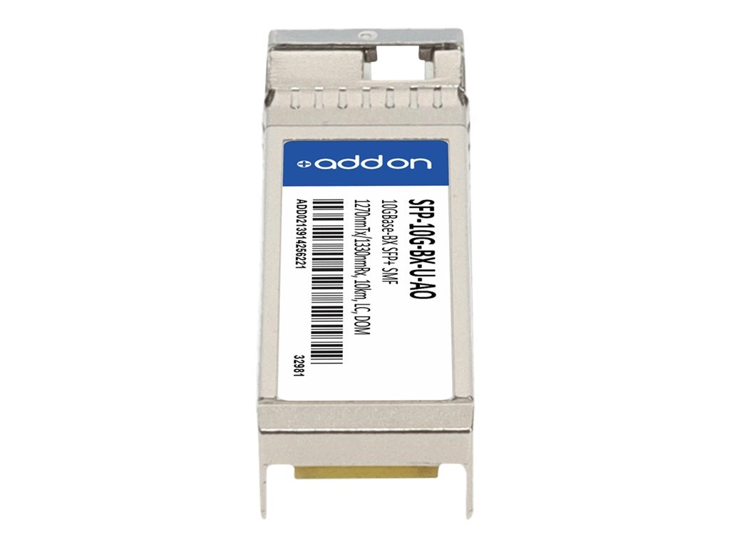 AddOn Cisco SFP-10G-BX-U Compatible SFP  Transceiver - SFP  transceiver module (equivalent to: Cisco SFP-10G-BX-U-20) - 10GbE SFP-10G-BXU-AO