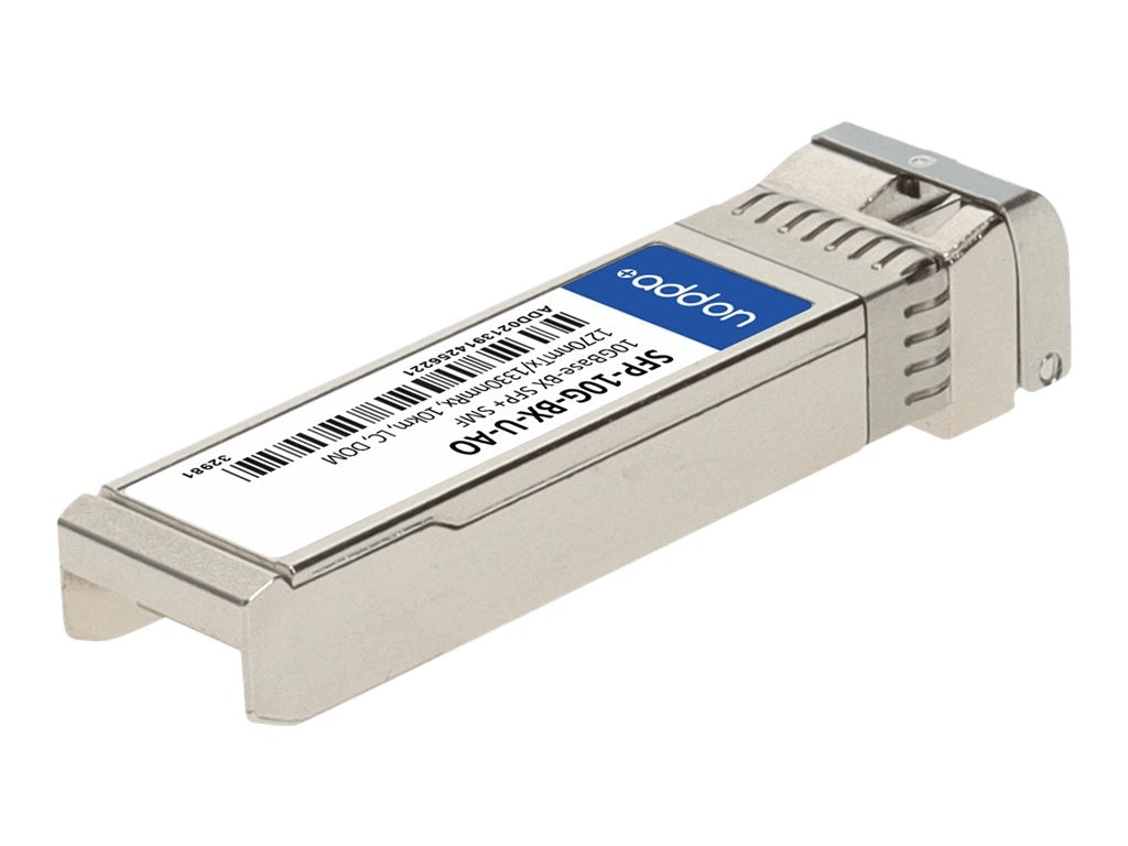 AddOn Cisco SFP-10G-BX-U Compatible SFP  Transceiver - SFP  transceiver module (equivalent to: Cisco SFP-10G-BX-U-20) - 10GbE SFP-10G-BXU-AO