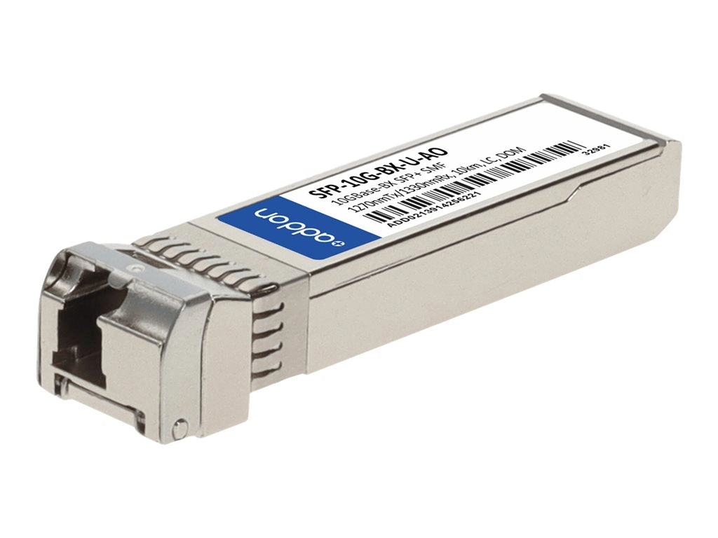AddOn Cisco SFP-10G-BX-U Compatible SFP  Transceiver - SFP  transceiver module (equivalent to: Cisco SFP-10G-BX-U-20) - 10GbE SFP-10G-BXU-AO