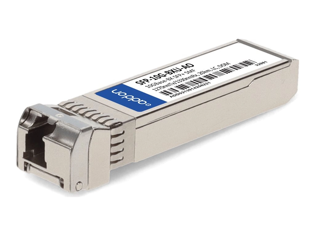 AddOn Cisco SFP-10G-BX-U Compatible SFP  Transceiver - SFP  transceiver module (equivalent to: Cisco SFP-10G-BX-U-20) - 10GbE SFP-10G-BXU-AO