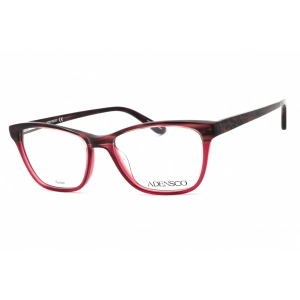 Adensco Women's Eyeglasses - Brown Havana Pink Plastic Cat Eye Frame | AD 225 0S0R 00