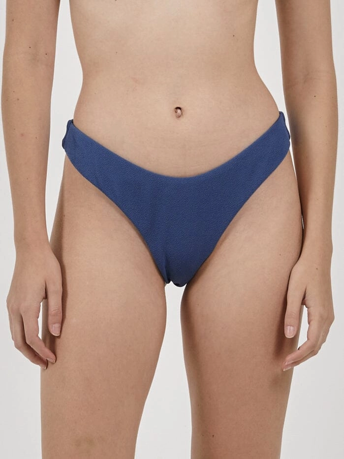 Adira Thong Bikini Bottom  - Botanical Blue