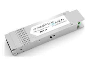 Axiom - QSFP  transceiver module (equivalent to: Fortinet FN-TRAN-QSFP ER) - 40GbE - 40GBase-ER4 - LC single-mode - up to 24.9 FN-TRAN-QSFP ER-AX