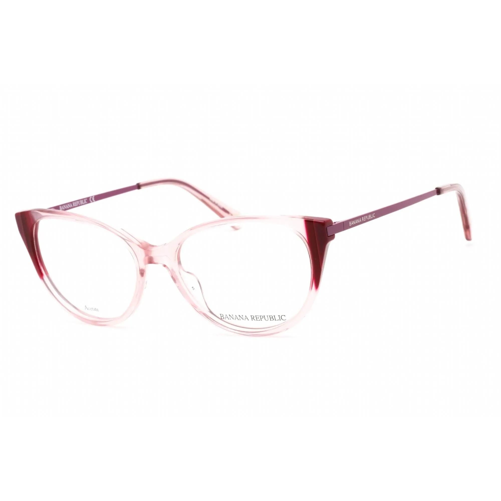 Banana Republic Women's Eyeglasses - Violet Crystal Metal Cat Eye | BR 213 0MT3 00