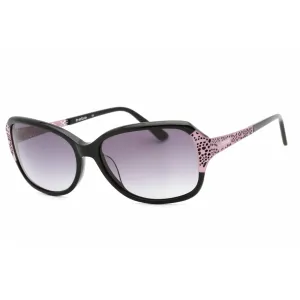 Bebe Women's Sunglasses - Jet Full Rim Rectangular Fixed Nose Pads Frame | BB7189 001