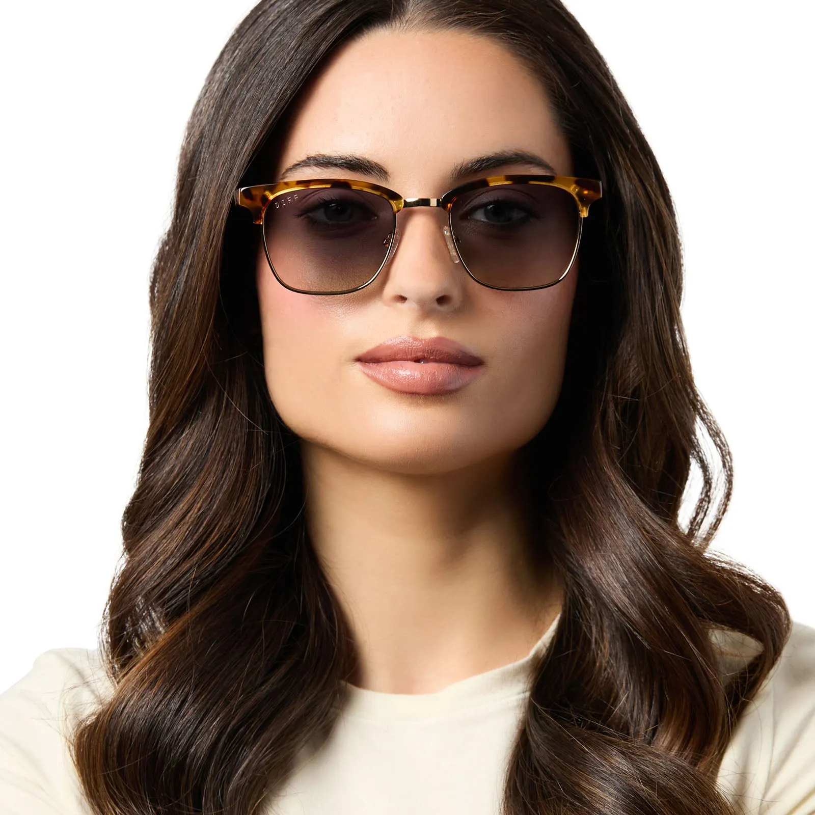 BIARRITZ - AMBER TORTOISE   BLUE GRADIENT POLARIZED SUNGLASSES