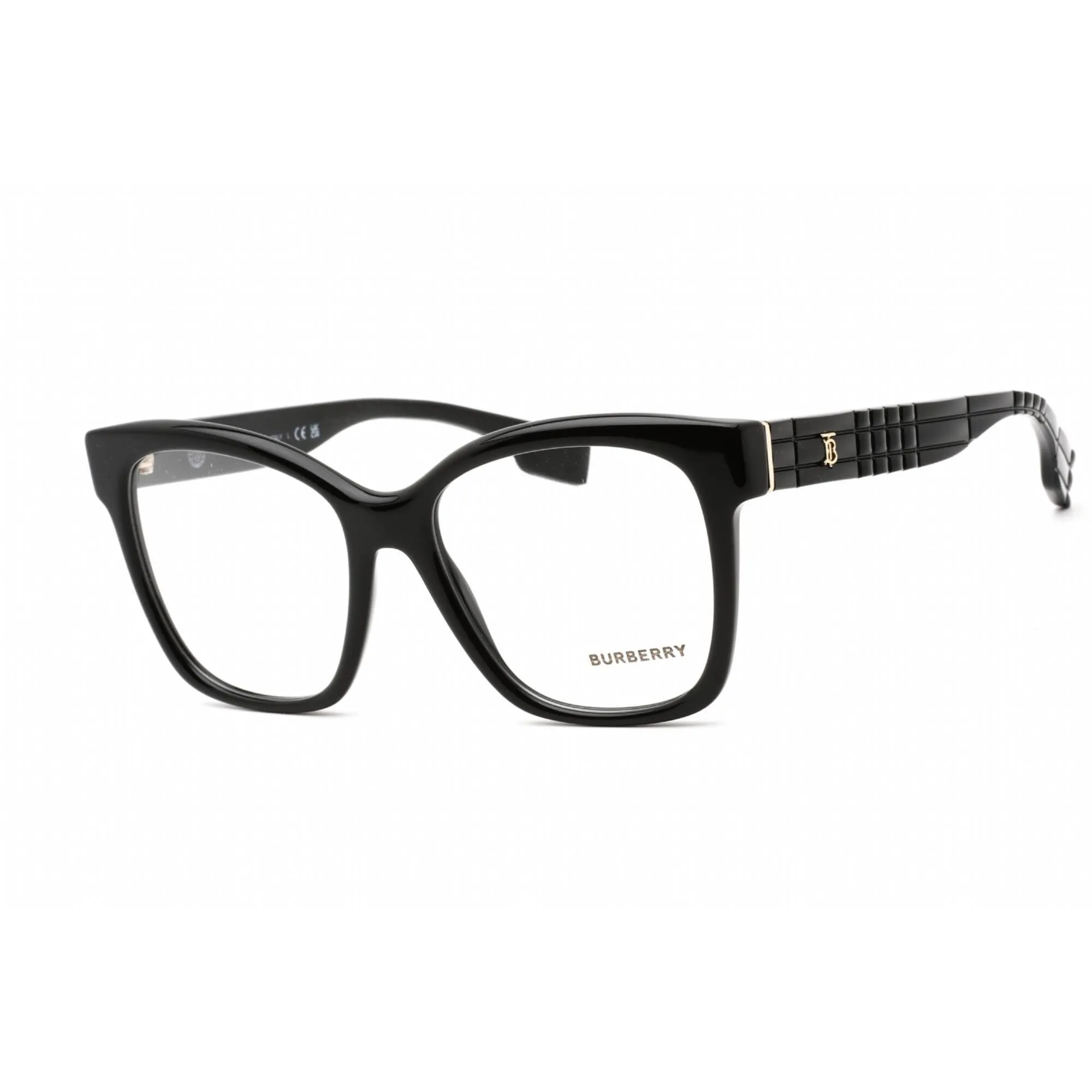 Burberry Women's Eyeglasses - Full Rim Cat Eye Black Plastic Frame | 0BE2363 3001