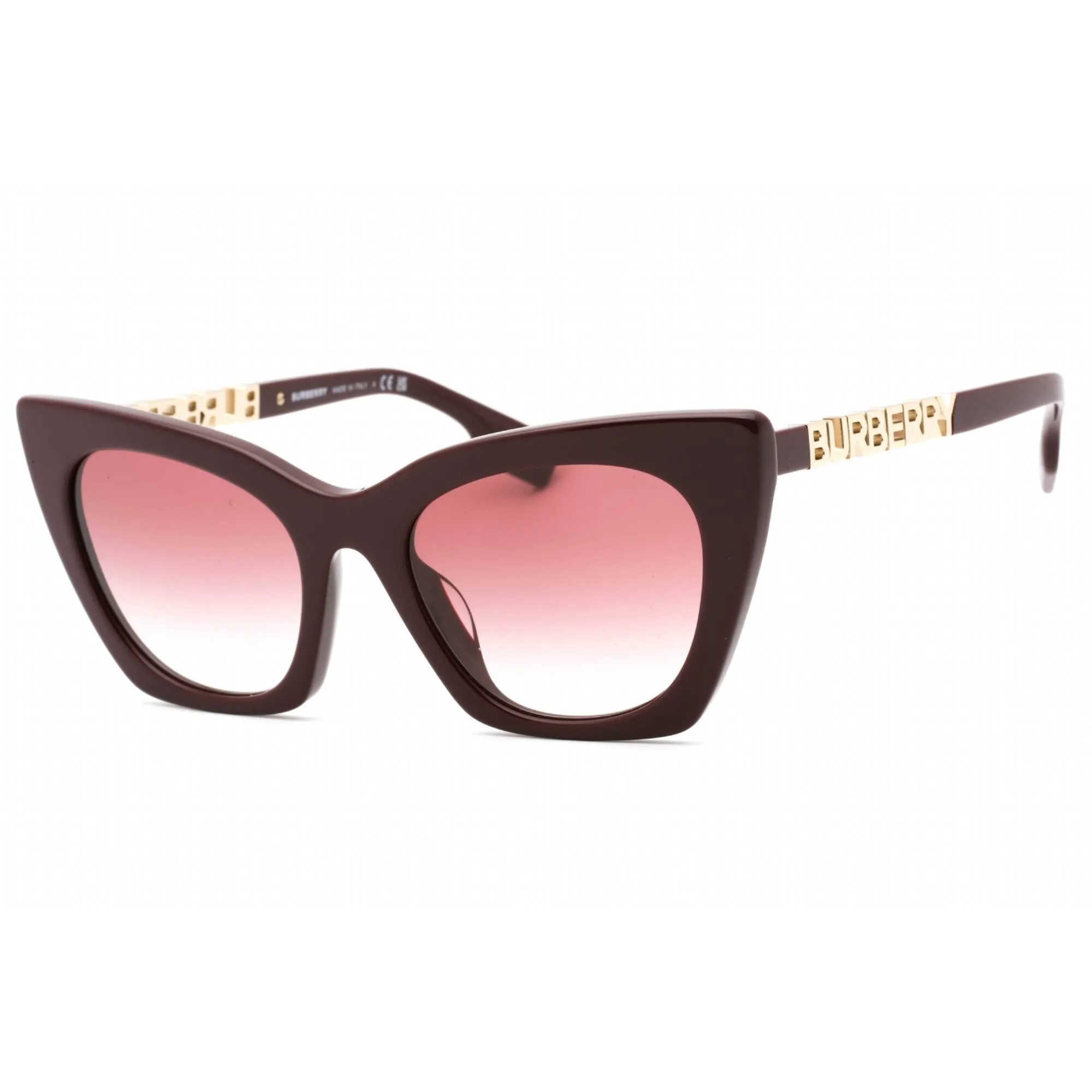 Burberry Women's Sunglasses - Bordeaux Cat Eye Shape Full Rim Frame | 0BE4372U 39798H
