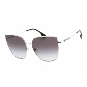 Burberry Women's Sunglasses - Full Rim Silver Rectangular Frame | 0BE3143 10058G
