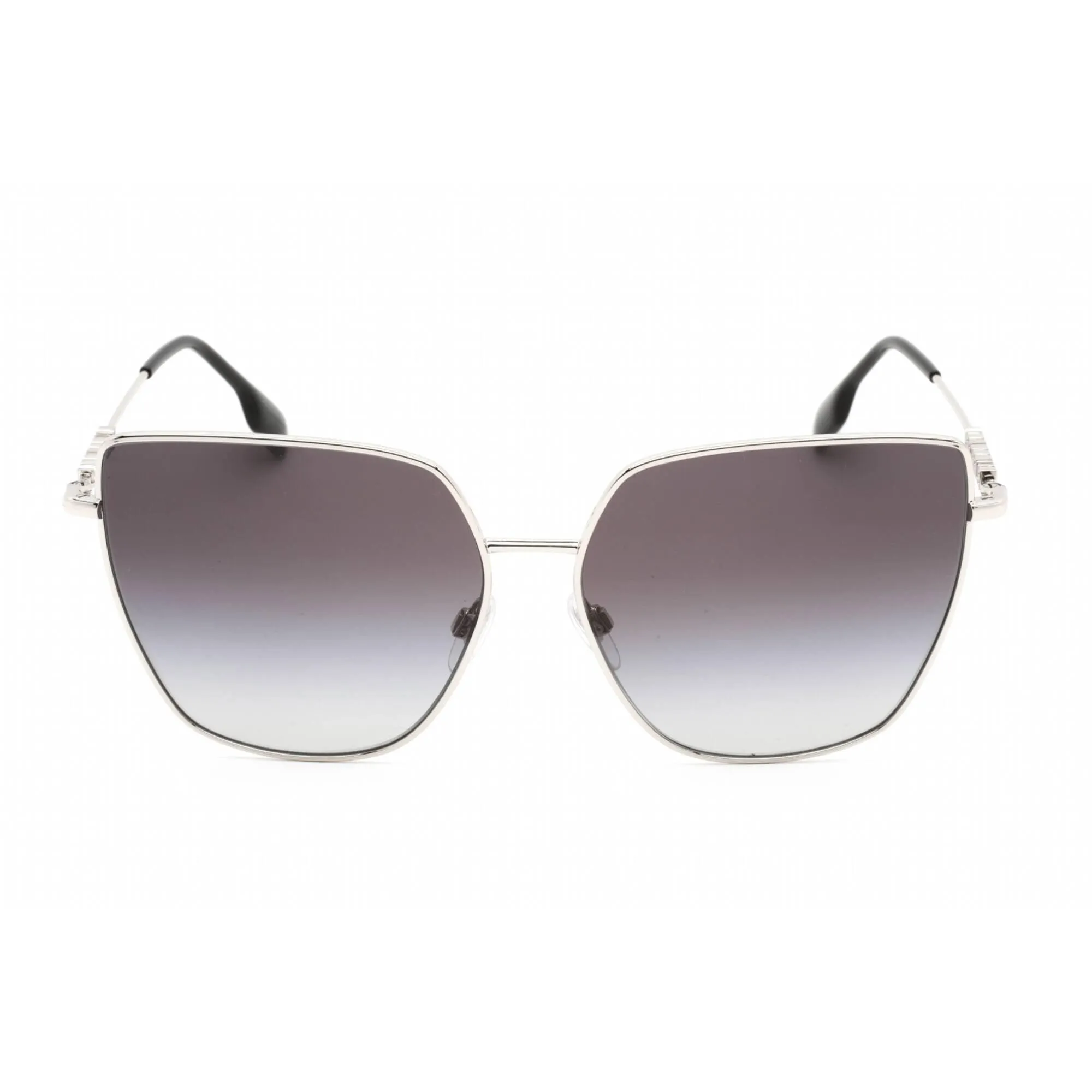 Burberry Women's Sunglasses - Full Rim Silver Rectangular Frame | 0BE3143 10058G