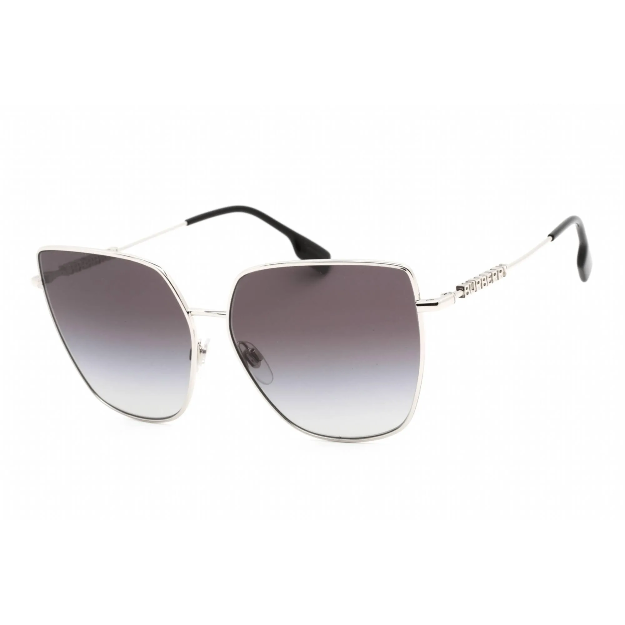 Burberry Women's Sunglasses - Full Rim Silver Rectangular Frame | 0BE3143 10058G