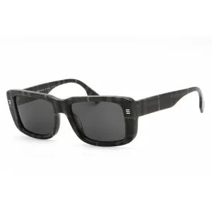 Burberry Women's Sunglasses - Grey Check Rectangular Plastic Frame | 0BE4376U 380487
