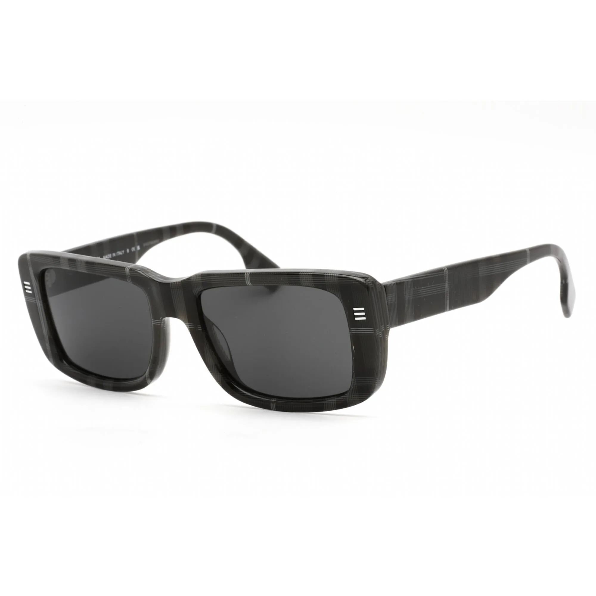 Burberry Women's Sunglasses - Grey Check Rectangular Plastic Frame | 0BE4376U 380487
