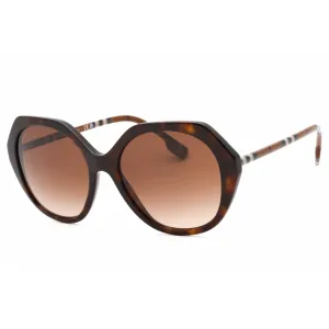 Burberry Women's Sunglasses - Havana Plastic Oversized Full Rim Frame | 0BE4375 401713