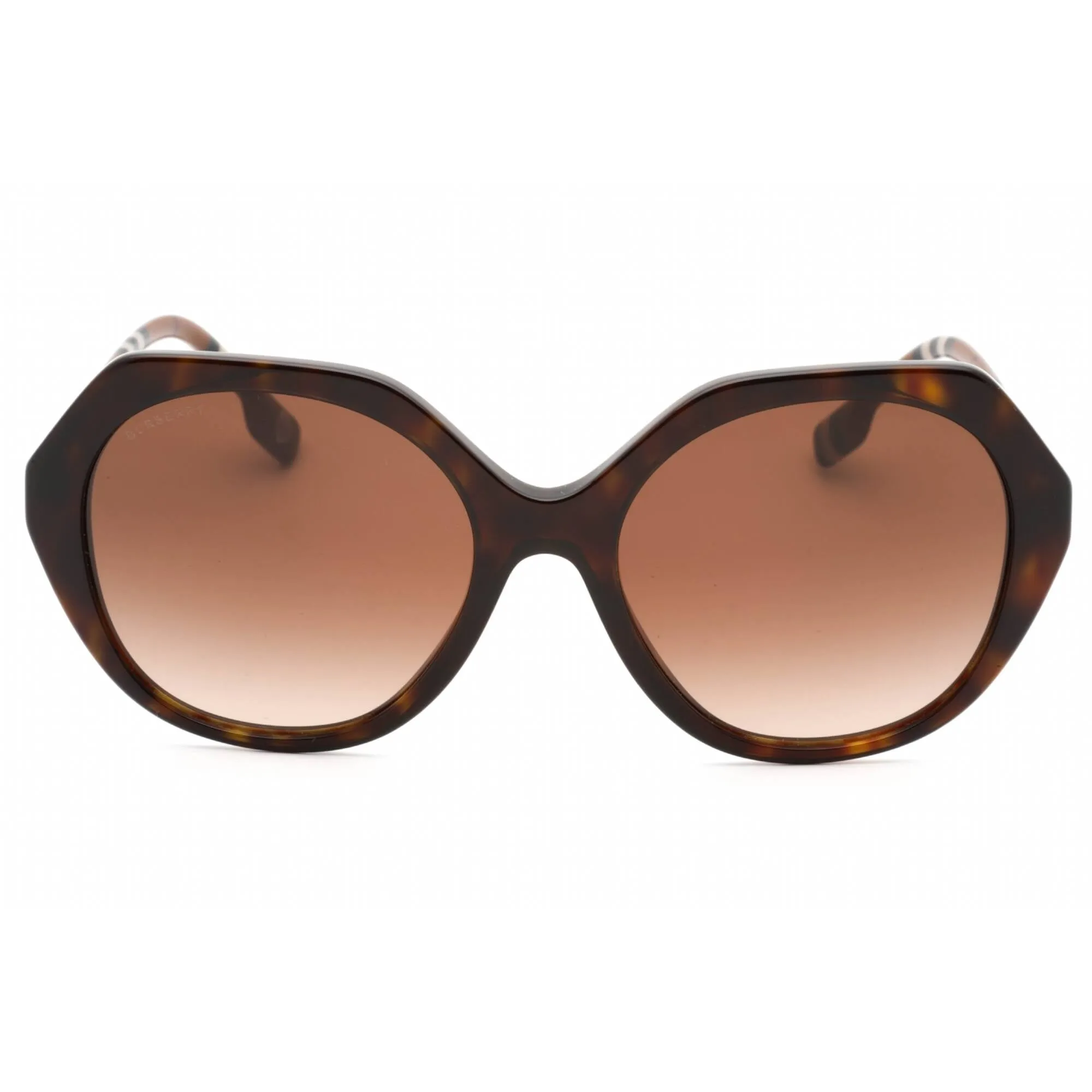 Burberry Women's Sunglasses - Havana Plastic Oversized Full Rim Frame | 0BE4375 401713