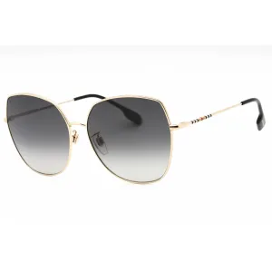 Burberry Women's Sunglasses - Light Gold Metal Oversized Frame | 0BE3136D 1109T3