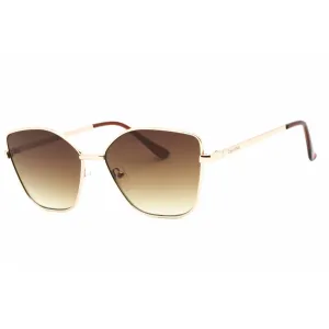 Calvin Klein Retail Women's Sunglasses - Gold Metal Rectangular Frame | CK22120S 714