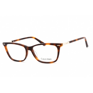 Calvin Klein Women's Eyeglasses - Rectangular Brown Havana Plastic Frame | CK22506 220