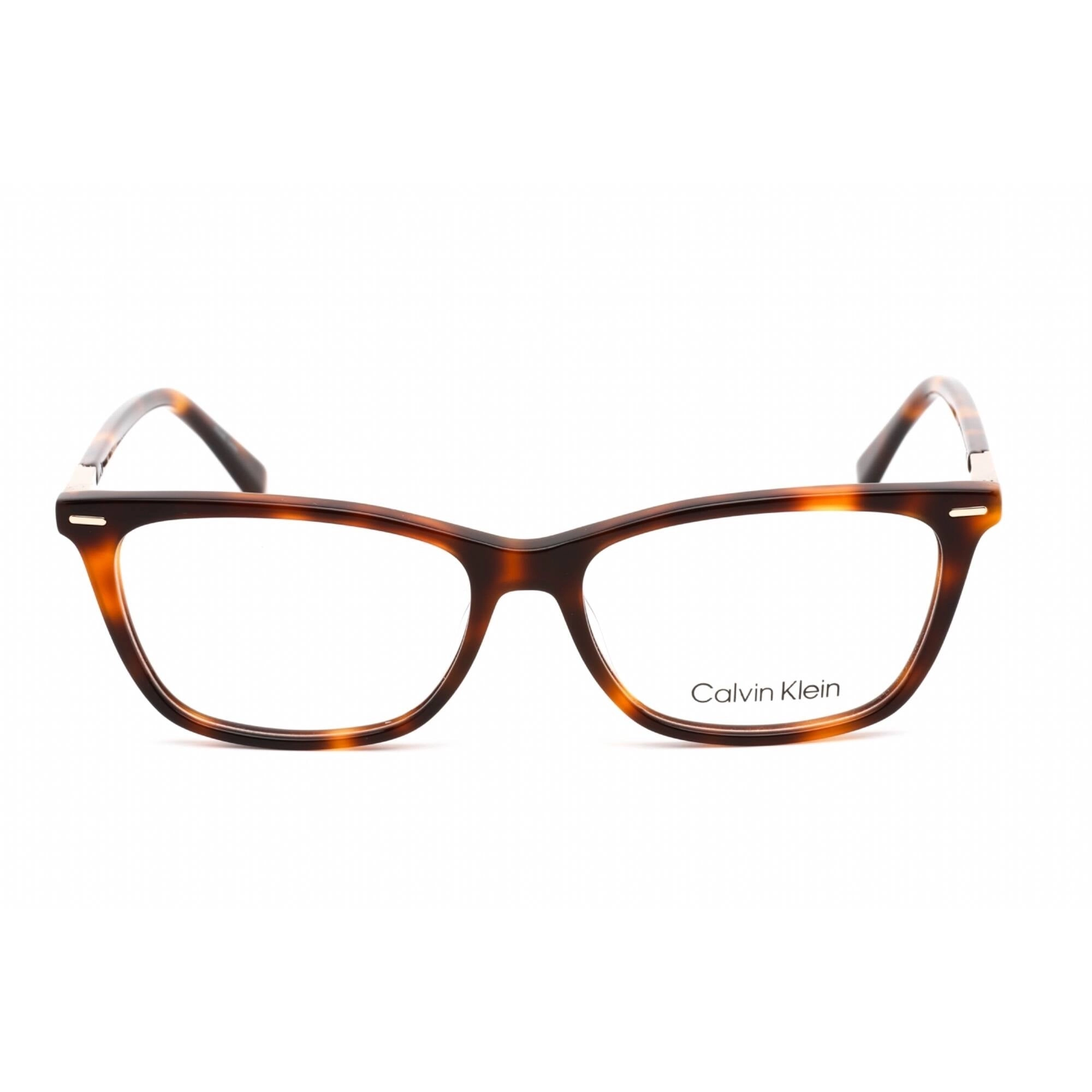 Calvin Klein Women's Eyeglasses - Rectangular Brown Havana Plastic Frame | CK22506 220