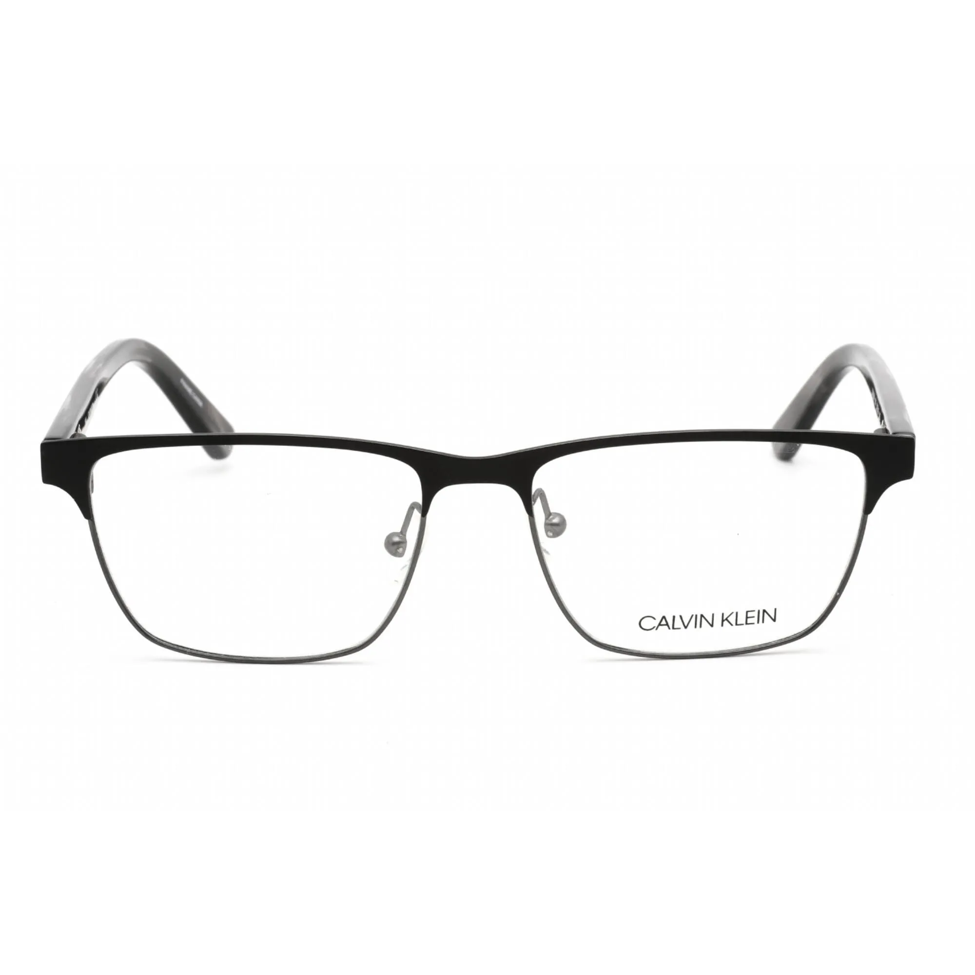 Calvin Klein Women's Eyeglasses - Satin Black Metal Rectangular Frame | CK18304 001