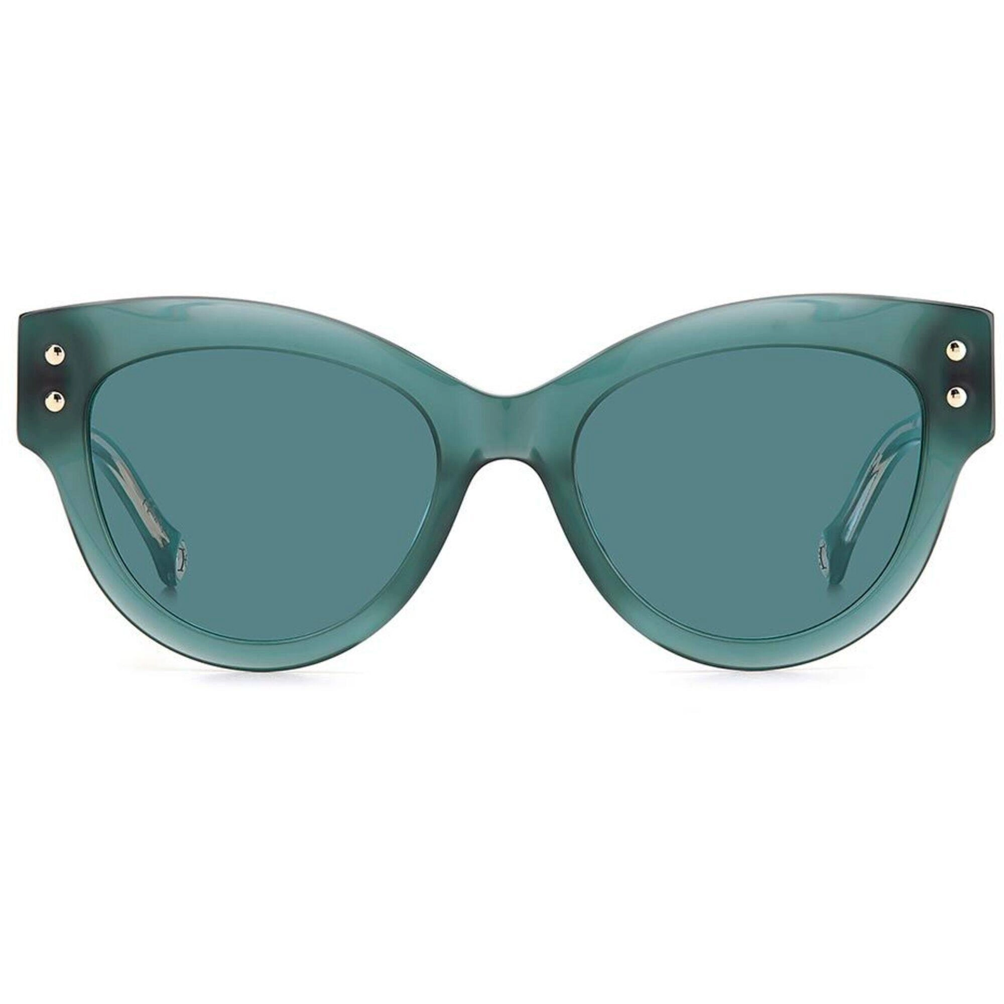 Carolina Herrera Women's Sunglasses - Teal Cat Eye Frame Blue Lens | CH 0009/S 0ZI9