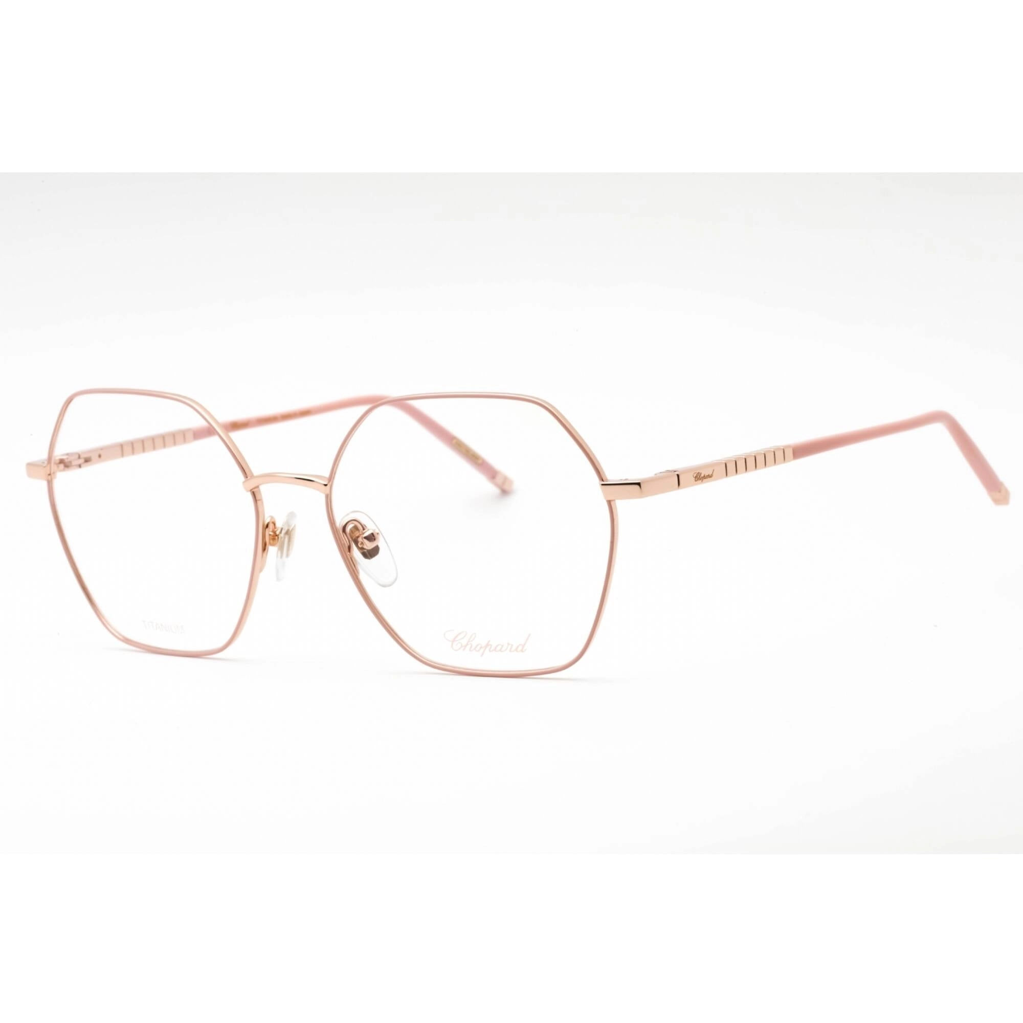 Chopard Women's Eyeglasses - Copper Gold Metal Geometric Full Rim Frame | VCHG27M 02AM