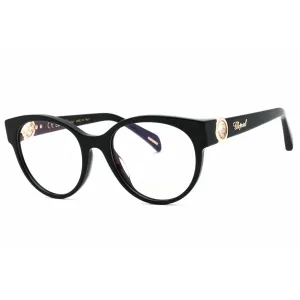 Chopard Women's Eyeglasses - Glossy Black Plastic Full Rim Oval Frame | VCH350S 0700