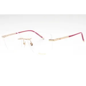 Chopard Women's Eyeglasses - Shiny Rose Gold Metal Butterfly Frame | VCHG25M 300Y