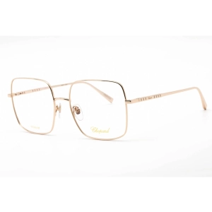 Chopard Women's Eyeglasses - Shiny Rose Gold Metal Rectangular Frame | VCHF49M 0300