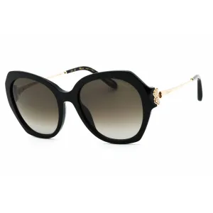 Chopard Women's Sunglasses - Shiny Black Plastic Full Rim Oversized | SCH354S 700K