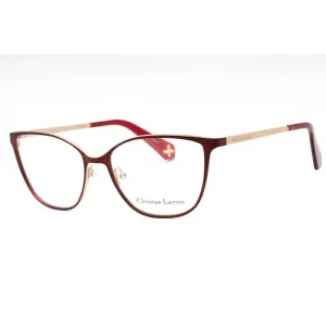 Christian Lacroix Women's Eyeglasses - Bordeaux Metal Cat Eye Shape Frame| CL3059 214
