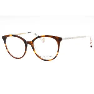 Christian Lacroix Women's Eyeglasses - Havana Plastic Round Full Rim | CL1108 175