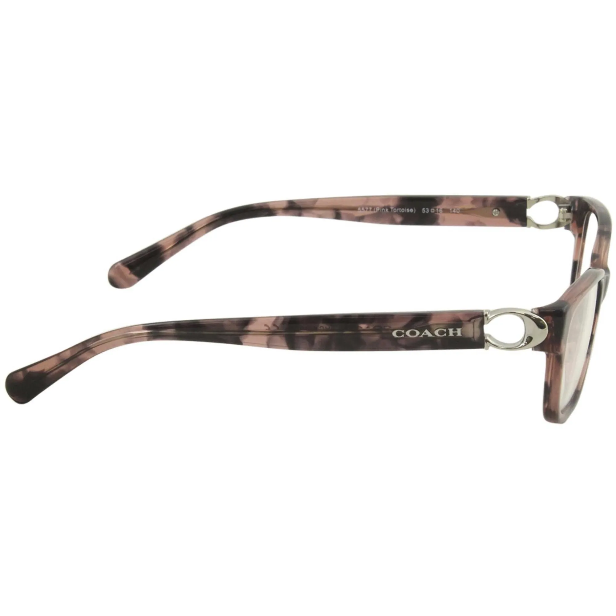 Coach Women's Eyeglasses - Pink Tortoise Plastic Rectangular Frame | 0HC6119 5577