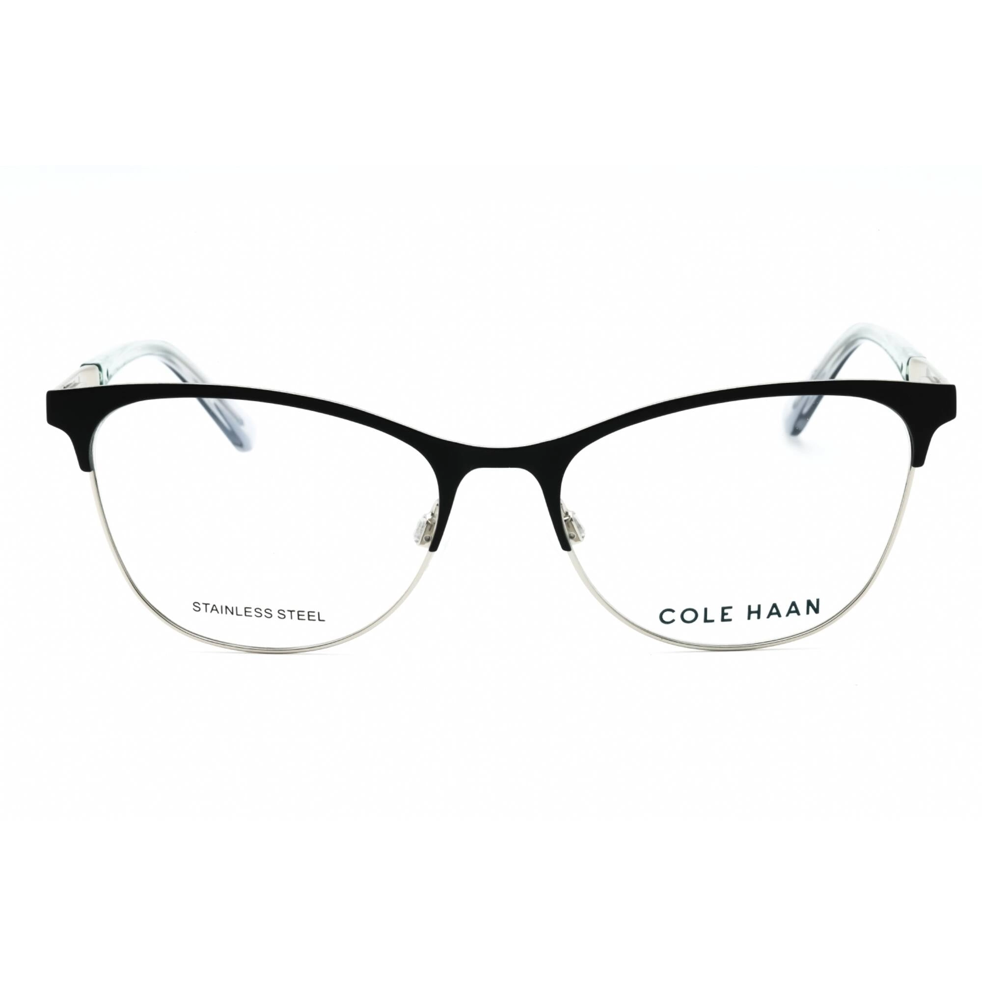 Cole Haan Women's Eyeglasses - Black Metal Full Rim Cat Eye Shape Frame | CH5051 001