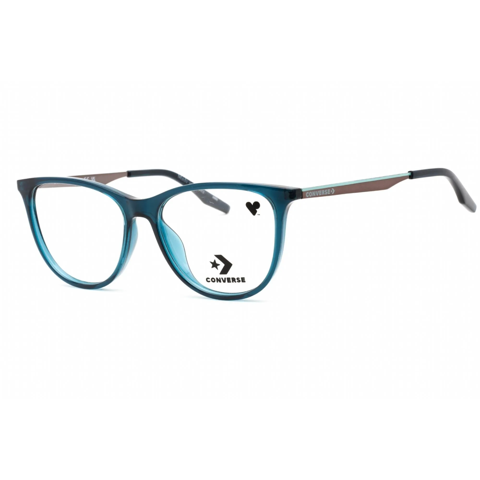 Converse Women's Eyeglasses - Crystal Midnight Turquoise Plastic Frame | CV8007 440