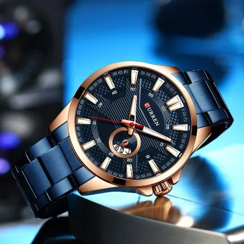 Curren Men's Round Date Watch (Dial 4.6cm) - CUR192