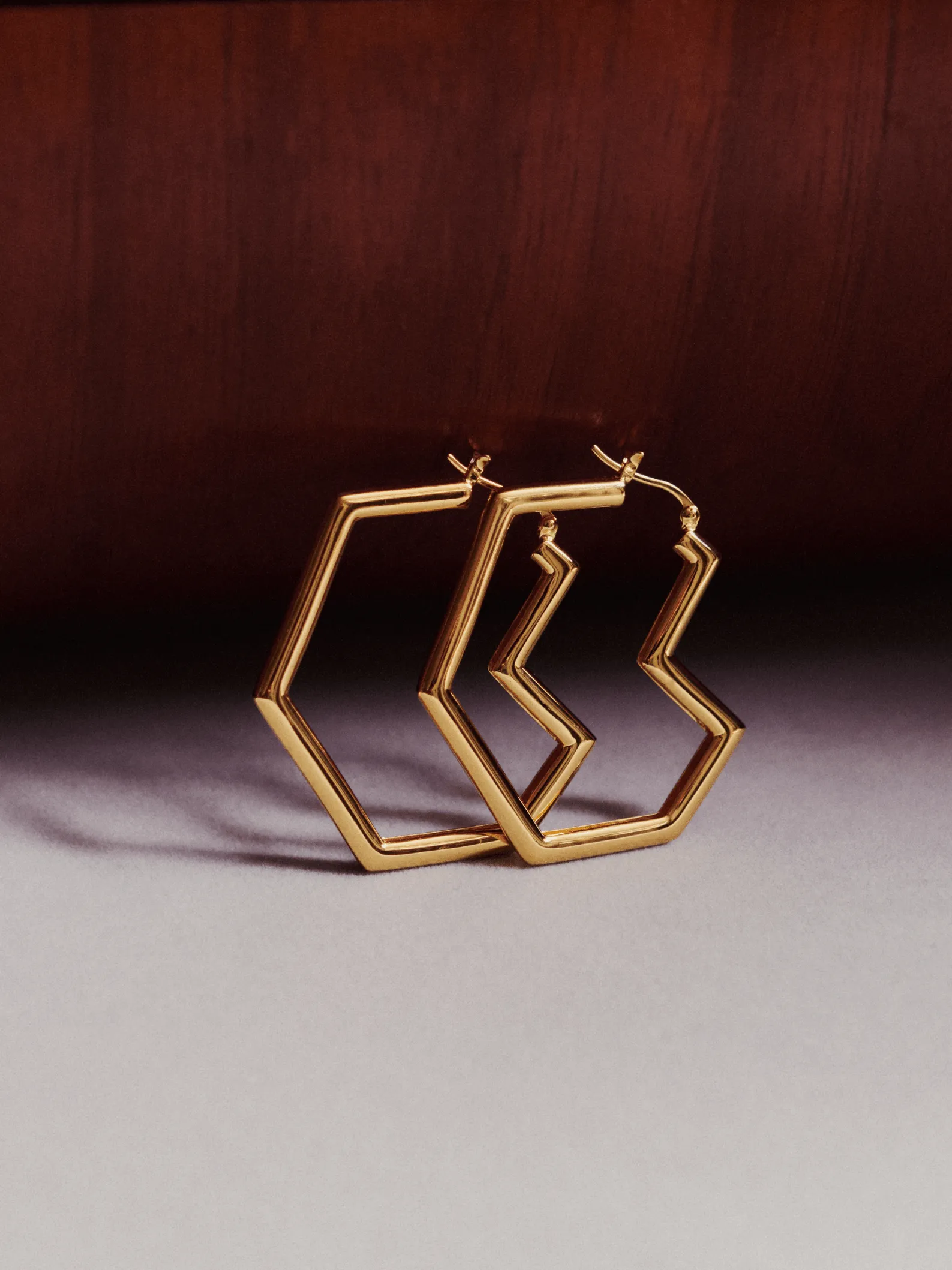 Daryl Large Hoops | 18k Gold Plated