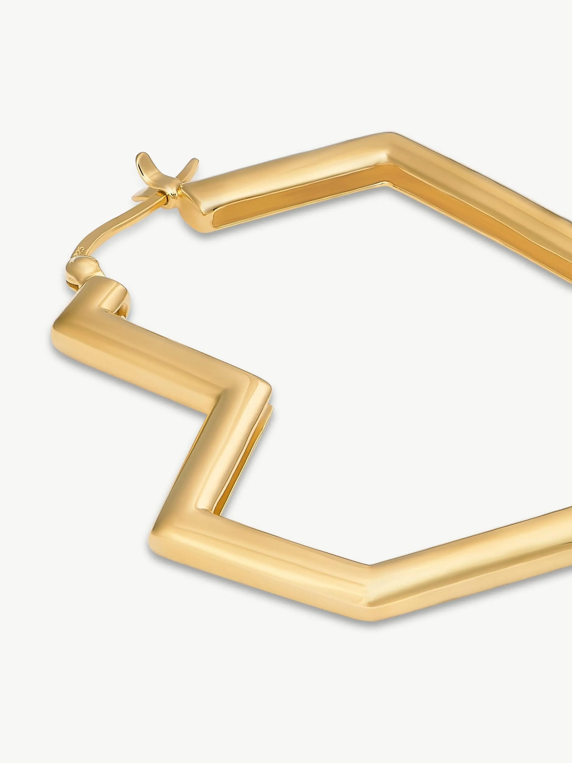 Daryl Large Hoops | 18k Gold Plated