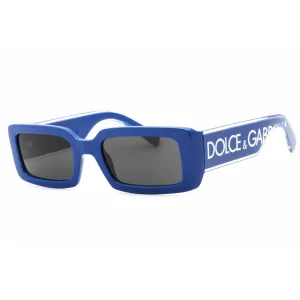 Dolce & Gabbana Women's Sunglasses - Rectangular Frame Dark Grey Lens | 0DG6187 309487