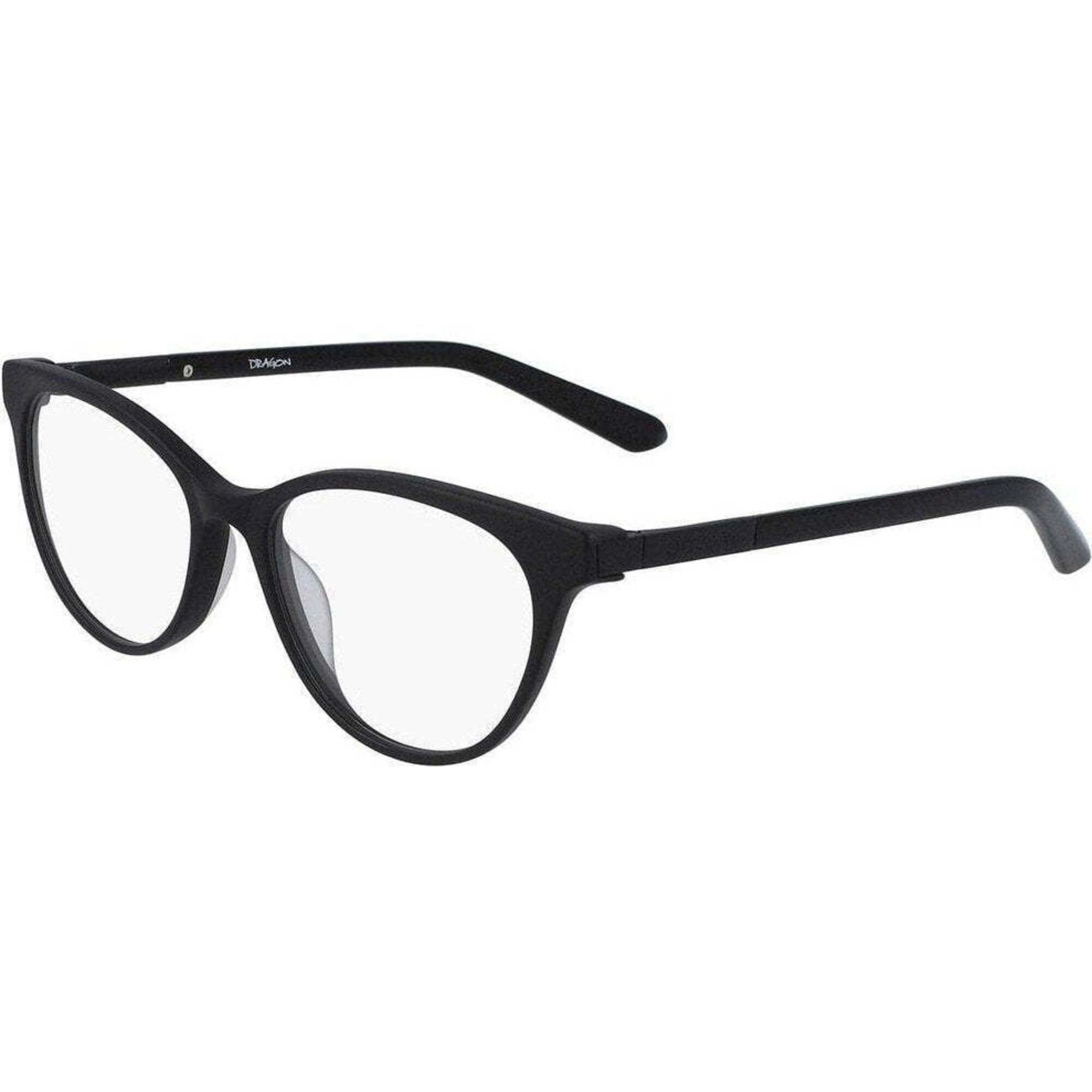 Dragon Women's Eyeglasses - Matt Black Cat Eye Frame Demo Lens | DRAGON DR2012 2