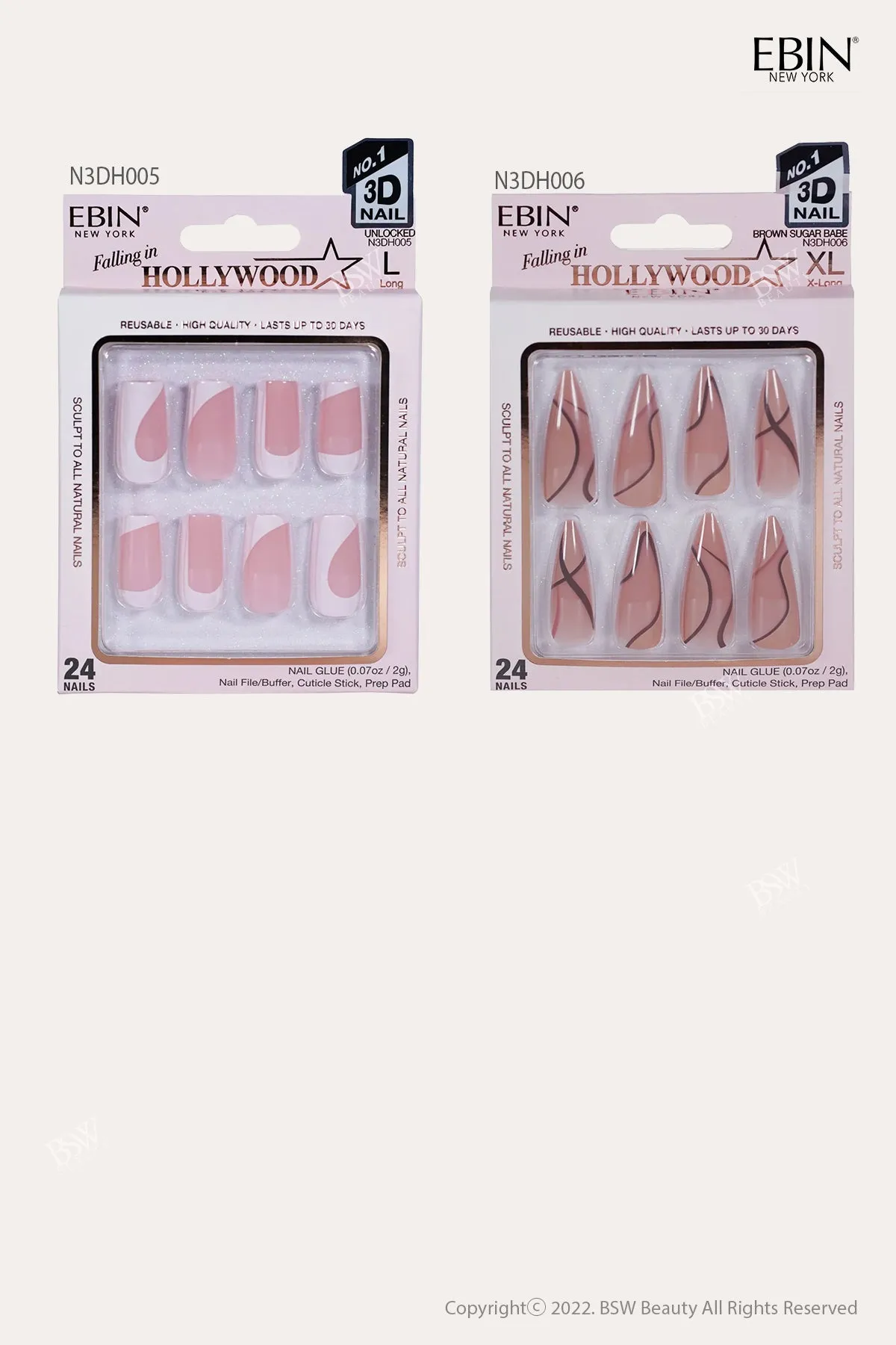 EBIN 3D NAIL HOLLYWOOD COLLECTION