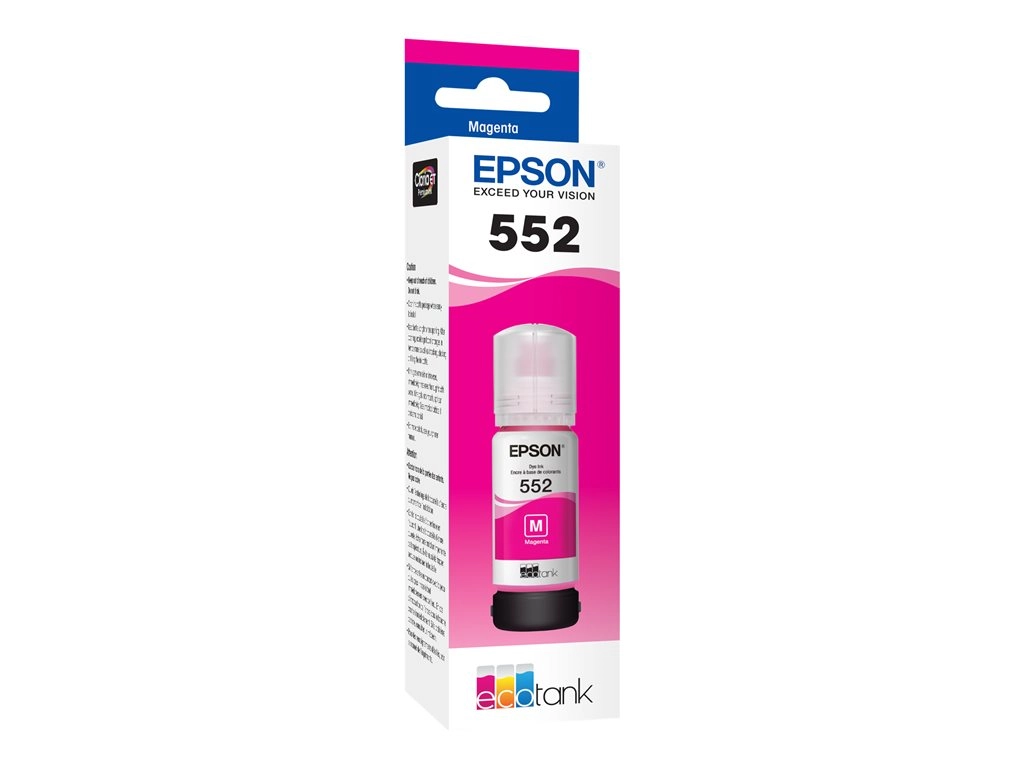 Epson 552 - 70 ml - High Capacity - magenta - original - ink refill - for EcoTank ET-8500, ET-8550; EcoTank Photo ET-8550 All-in-One T552320-S