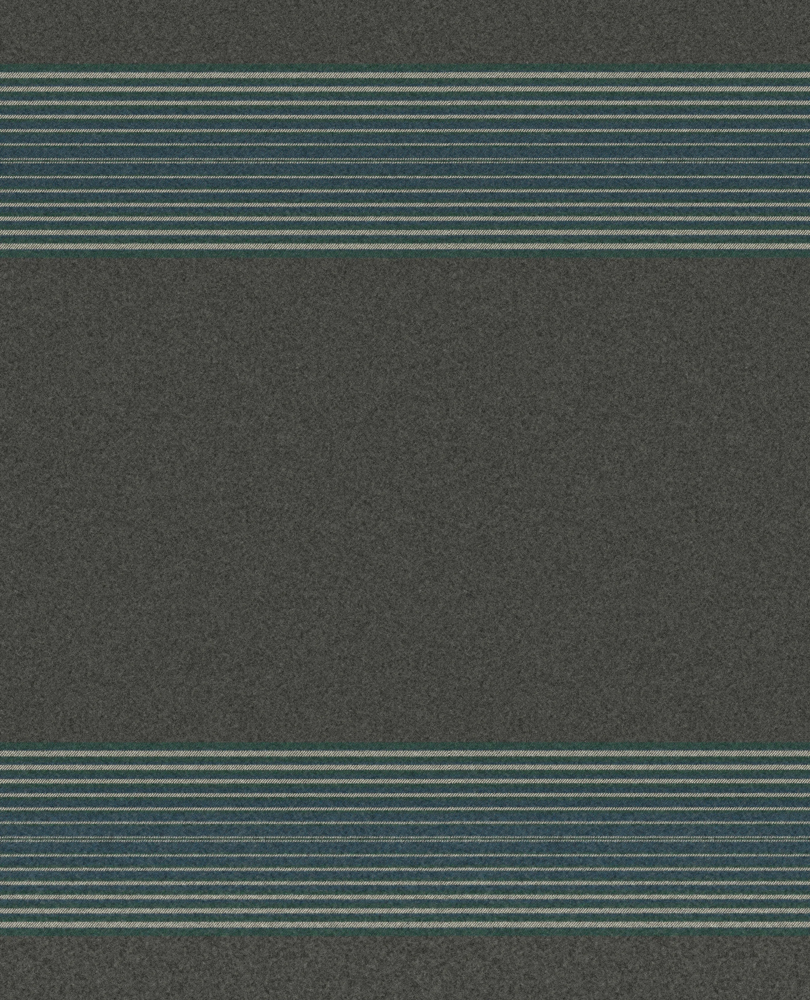 Fox Brothers Exmoor Stripe Throw in Grey