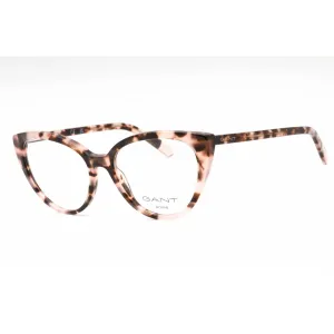 Gant Women's Eyeglasses - Coloured Havana Plastic Cat Eye Full Rim Frame | GA4126 055