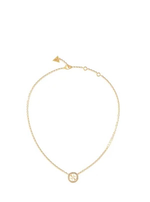 Gold Quattro G Logo Necklace