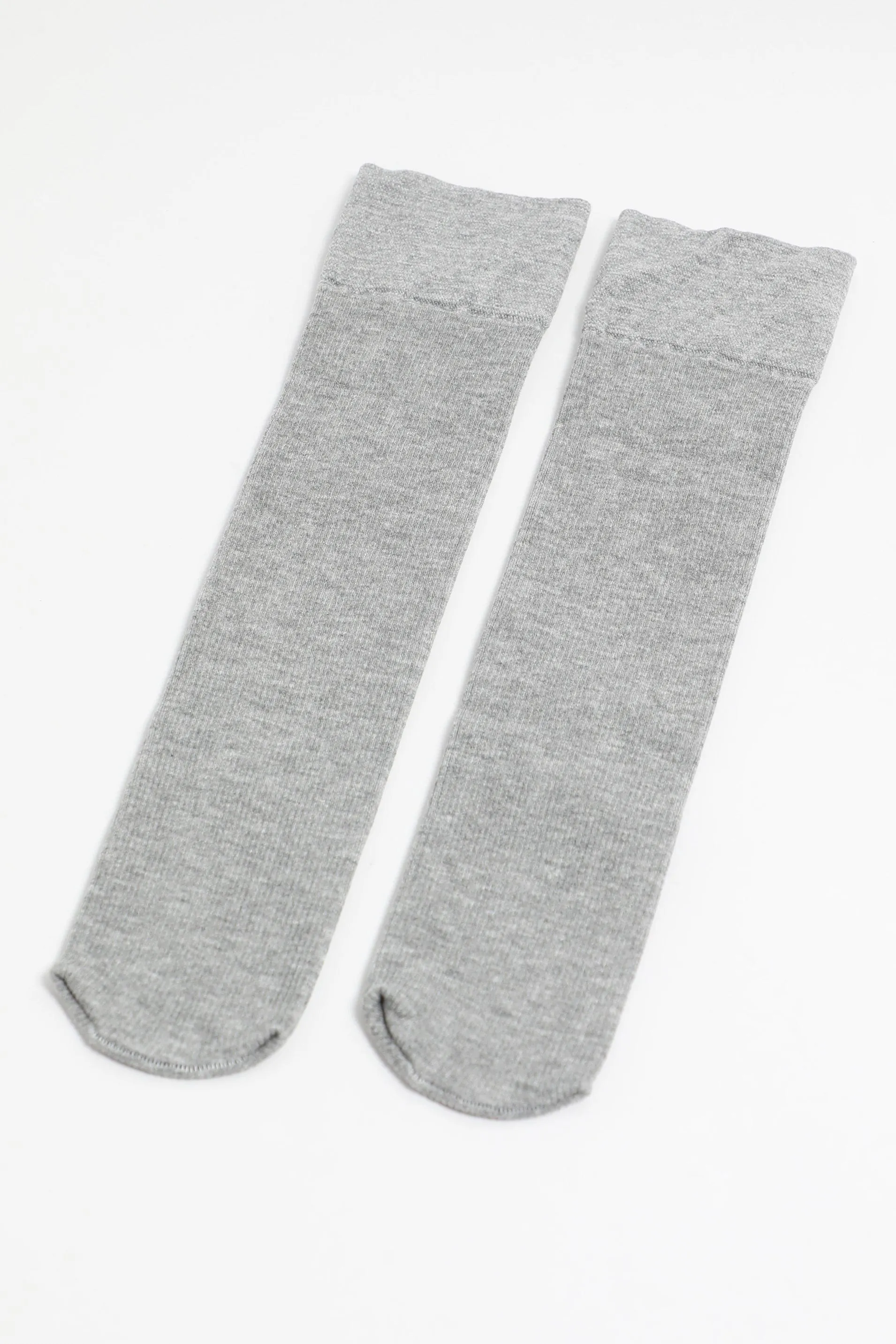Grey Knee High Socks