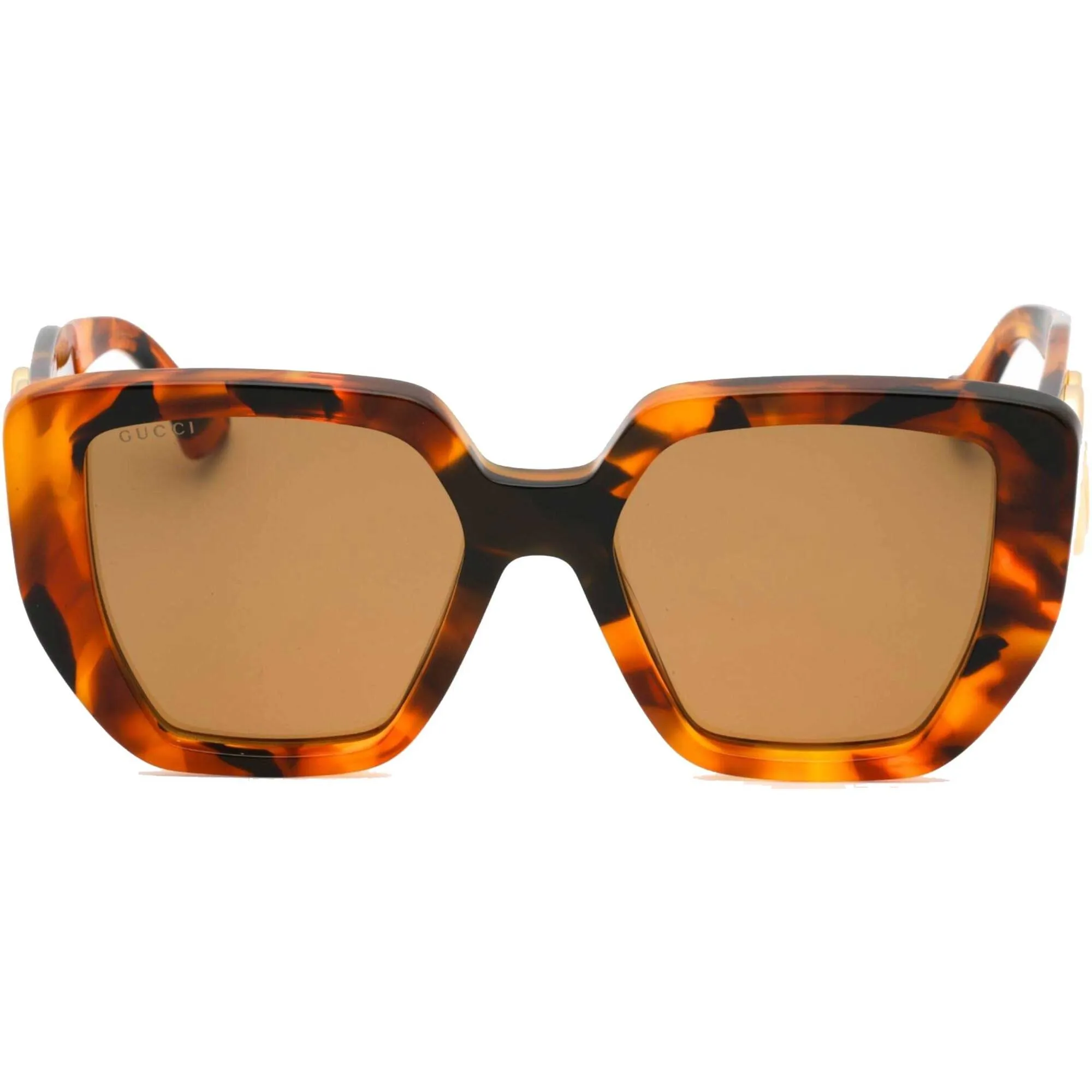 Gucci Women's Sunglasses - Havana Butterfly Full Rim Plastic Frame | GG0956S 007