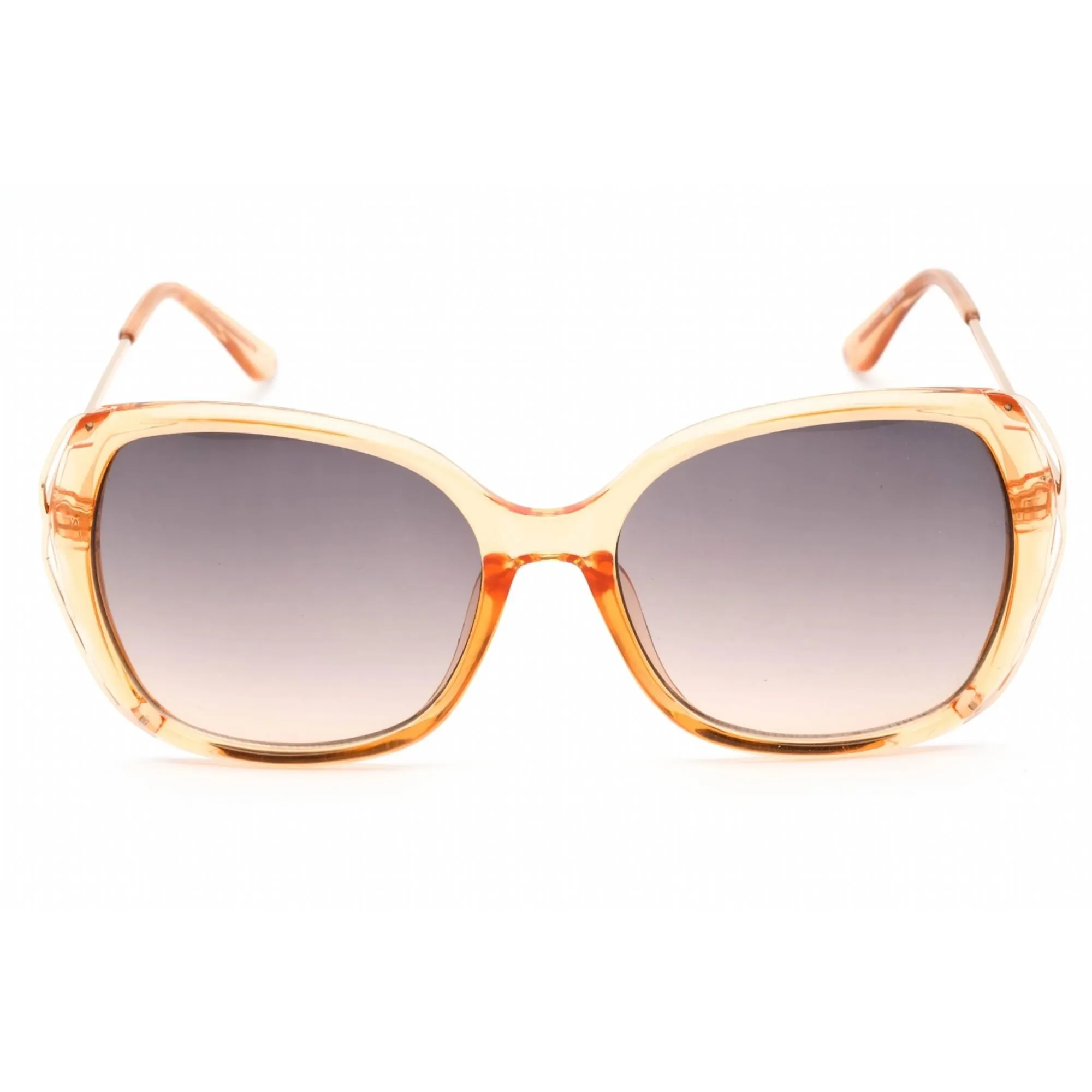 Guess Factory Women's Sunglasses - Shiny Beige Rectangular Plastic Frame | GF0396 57B